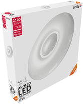Avide LED Μοντέρνα Πλαφονιέρα Οροφής Apollo 24W 410x70mm Λευκό 4000K